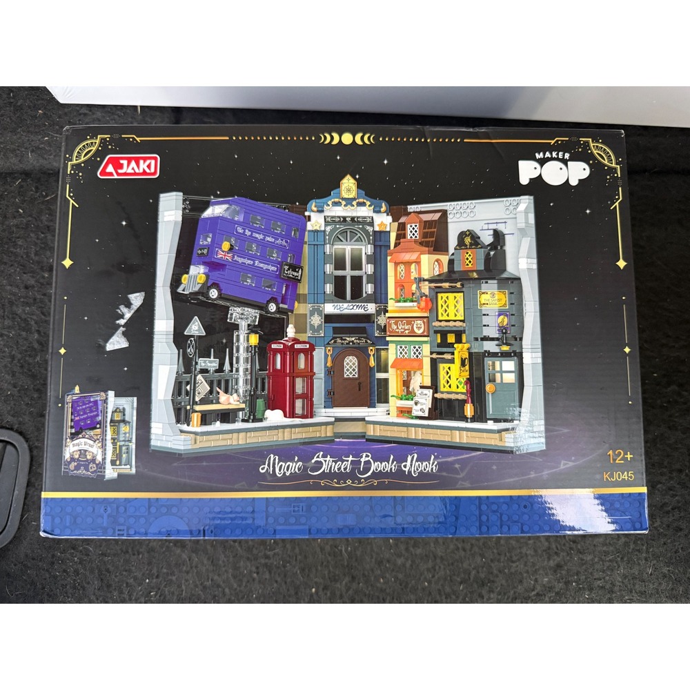 JAKI Maker Pop Magic‎ Street Book Nook Building Block Set KJ045 Wizard Theme NEW